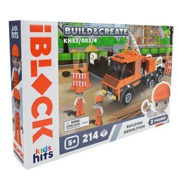 Конструктор IBLOCK JUNIOR 214дет, короб. 32*5*21,5см, артикул 310860
